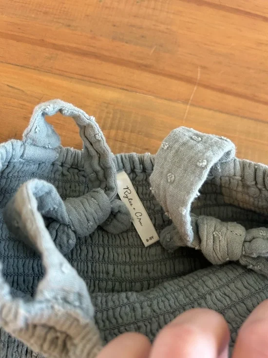 Rylee + Cru Green Muslin Dress - Picture 3 of 4